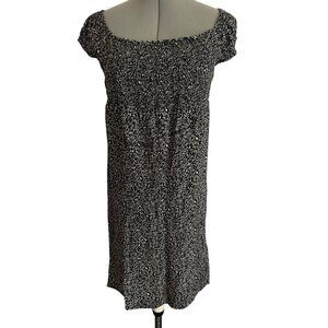 Motherhood Maternity Black & White Floral Dress S